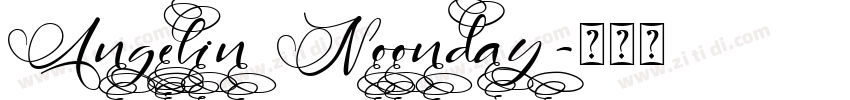 Angelin Noonday字体转换